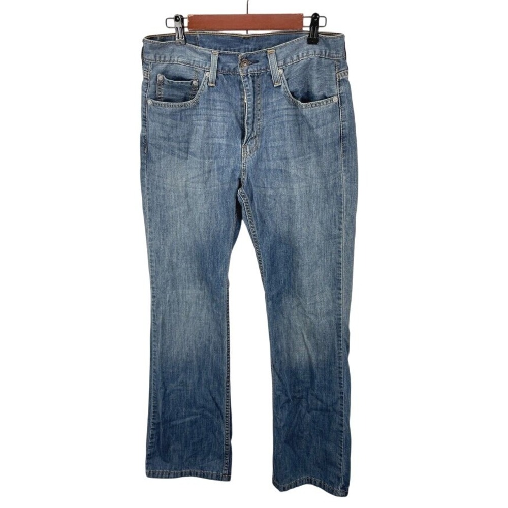 Levi's 527 Slim Bootcut Jeans Mens 32x30 Blue Denim Medium Wash Classic Casual